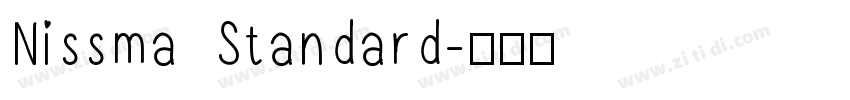 Nissma Standard字体转换